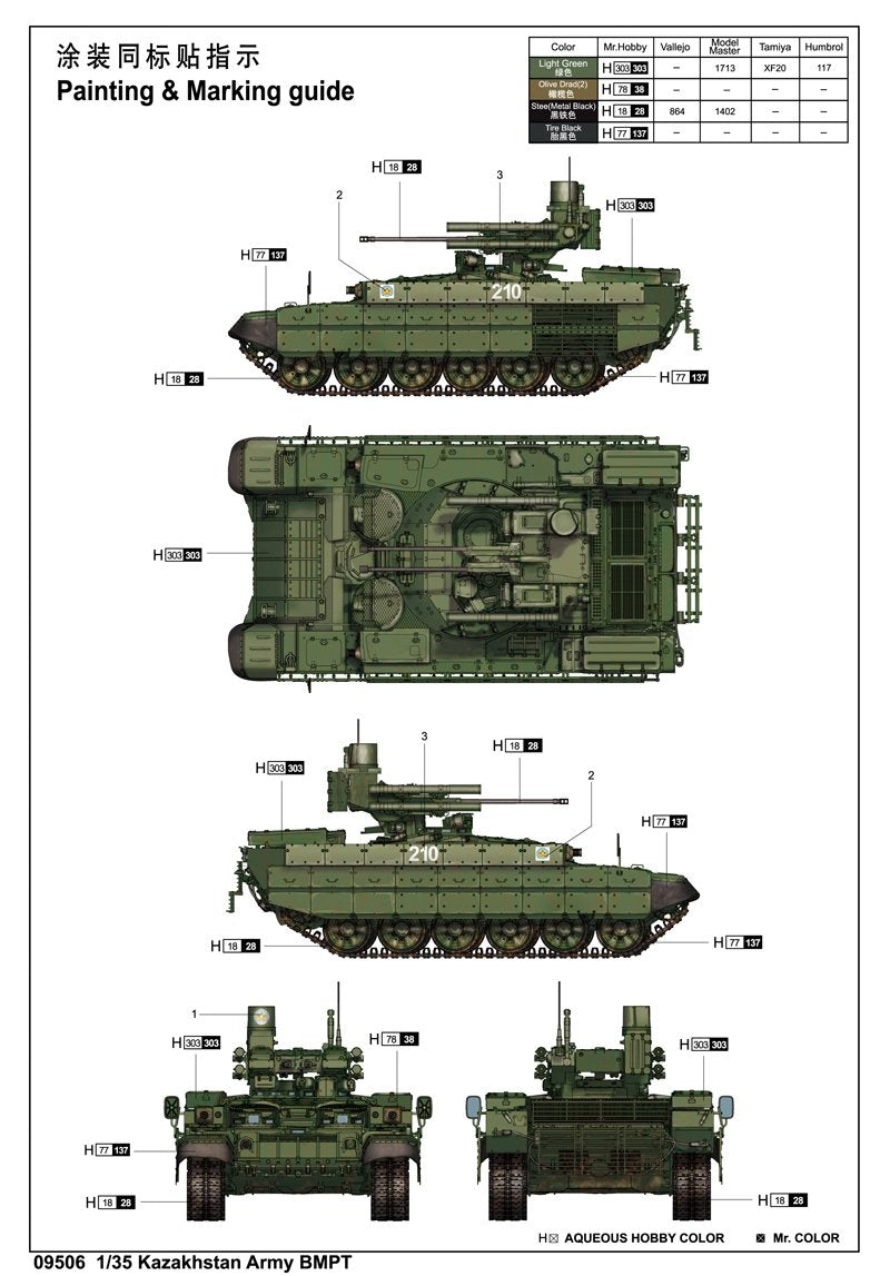 Trumpeter 09506 BMPT (Armée du Kazakhstan) 1/35 – image 14