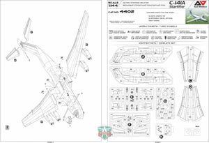Maquette A&amp;amp;A Models 4402 C-141A Avion de transport stratégique militaire 1/144 – immagine 6