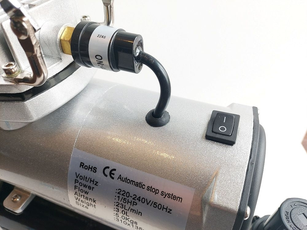 Compresseur sans huile Fine Art FA-20T 3 l avec filtre et réducteur Premium Line (S5000)  – imagen 5