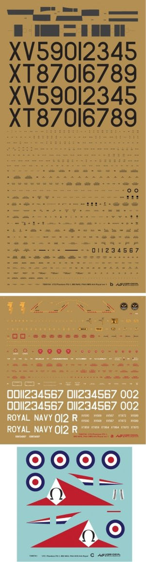 HobbyDecal AL72007V1 Pahntom FG.1 892 Nas, HMS FAA Ark Royal 1/72 – Bild 3