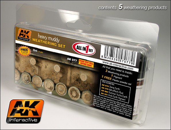 AK Interactive AK077 Ensemble boueux lourd 