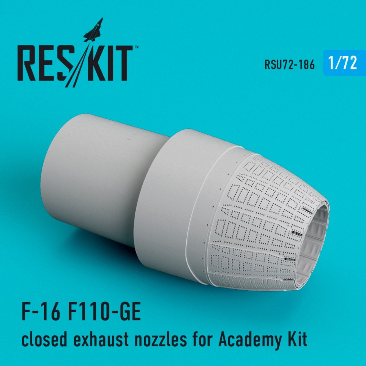 RESKIT RSU72-0186 F-16 F110-GE FERMÉS TUYAUX D&amp;#39;ÉCHAPPEMENT POUR MAQUETTE ACADEMY 1/72