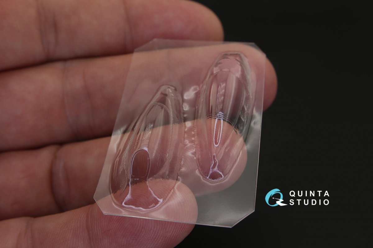 Verrière transparente thermoformée Quinta Studio QC72026 pour MiG-15 (pour maquette Eduard) au 1/72 – image 3