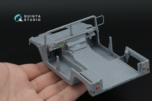 Intérieur imprimé en 3D et coloré sur papier décalcomanie (ICM) pour la gamme Humvee QD35154 de Quinta Studio (échelle 1/35). – immagine 13