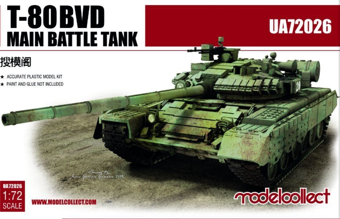 Modelcollect UA72026 Char de combat principal T-80BVD (1/72)