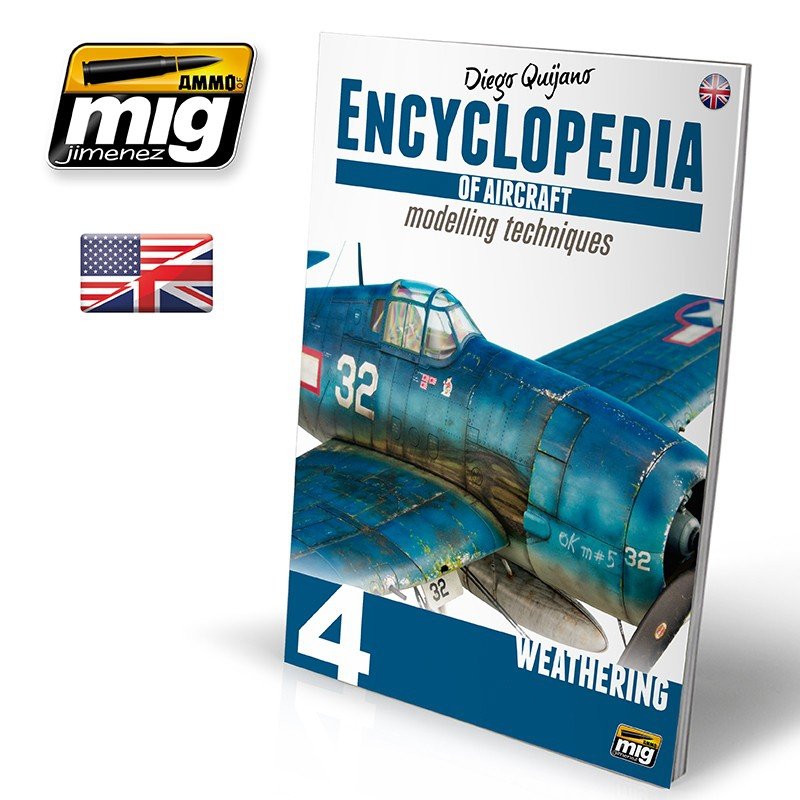 AMMO de Mig Jimenez 6053 ENCYCLOPÉDIE DES TECHNIQUES DE MODÉLISATION D&amp;#39;AVIONS VOL.4 : VIEILLISSEMENT (ANGLAIS)