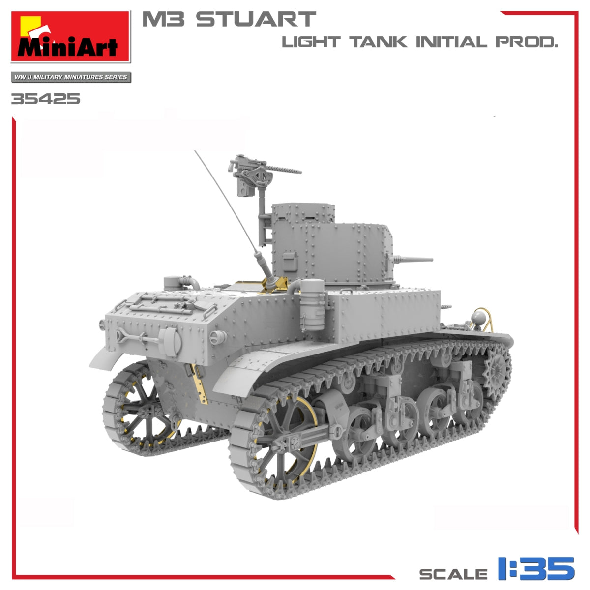 MiniArt 35425 M3 STUART CHAR LÉGER, PRODUCTION INITIALE 1/35 – imagen 6
