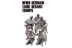 Das Werk DWF016 Troupes de débarquement de chars allemands de la Seconde Guerre mondiale 1/16