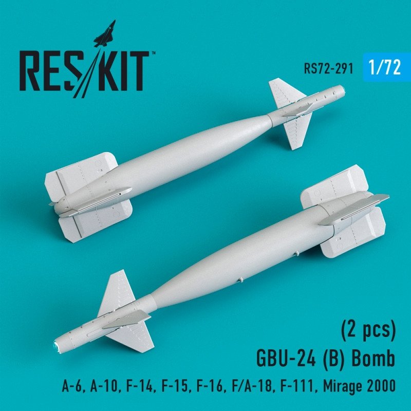 RESKIT RS72-0291 GBU-24 (B) Bombe (2 pièces) 1/72