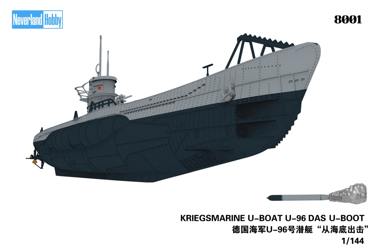 Neverland Hobby 8001 KRIEGSMARINE U-BOAT U-96 DAS U-BOOT 1/144 – image 6