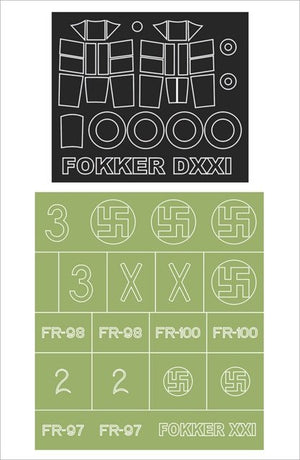 Montex MM48291 FOKKER DXXI SPÉCIAL HOBBY