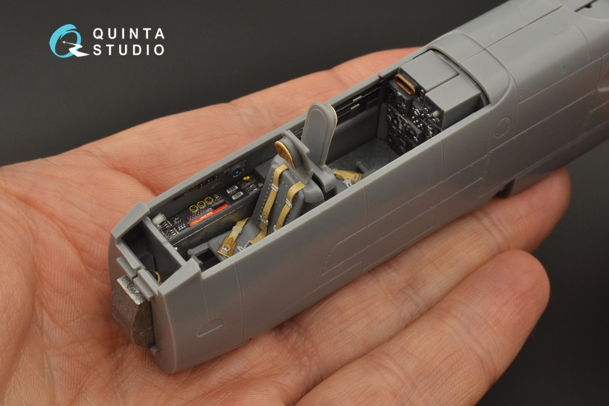 Intérieur imprimé en 3D et coloré sur papier décalcomanie Quinta Studio QD48229 He 219 (Tamiya) 1/48 – image 9