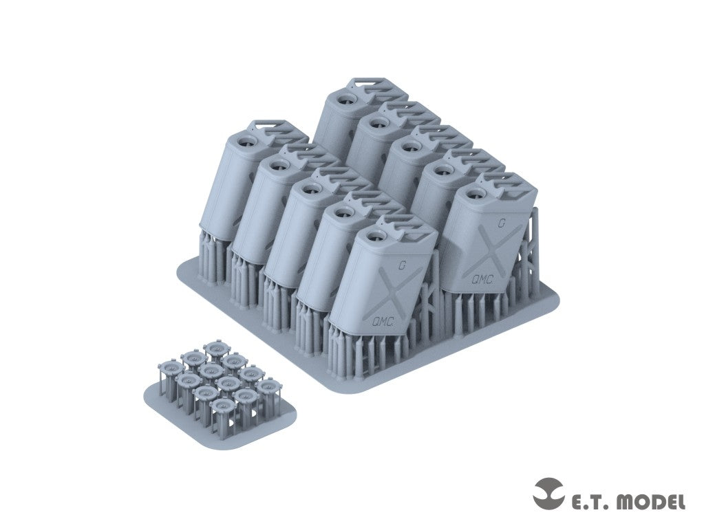 Ensemble de bidons de carburant de 20 litres ET Model P35-324 WWII USArmy, échelle 1/35  – imagen 4
