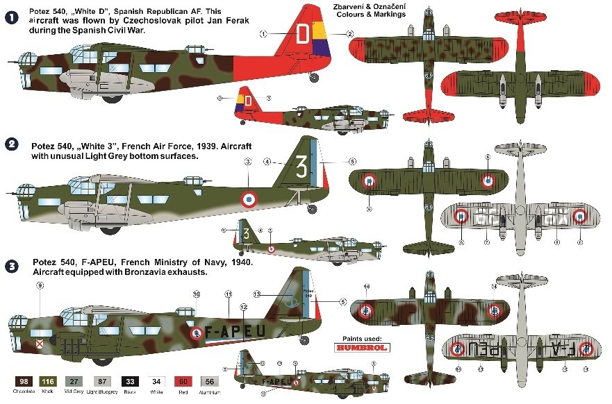 AZ Modèle AZ7641 Potez 540 Bombardier 1/72  – image 2