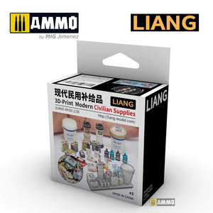 Modèle imprimé en 3D Liang 0410 Fournitures civiles 1/35