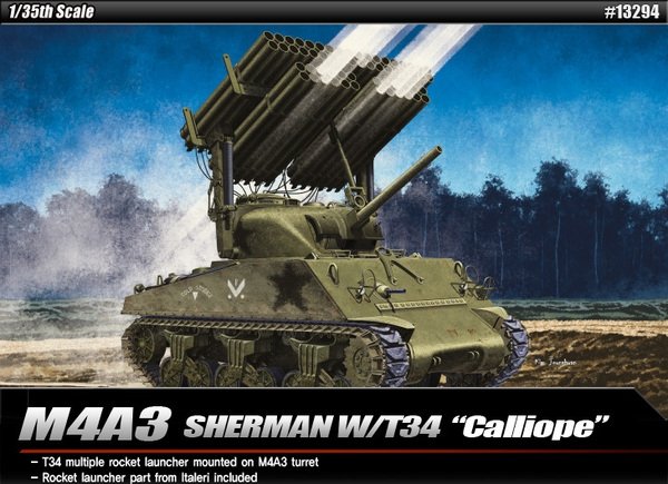 Academy 13294 M4A3 SHERMAN AVEC T34 CALLIOPE