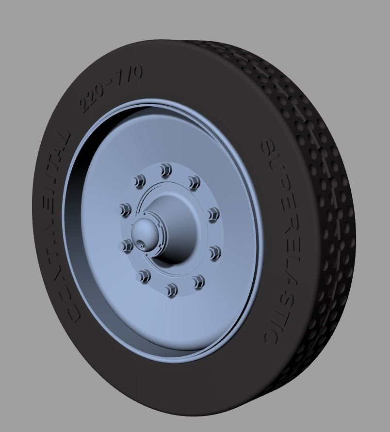 Panzer Art RE35-695 Sd.Kfz 8 solid rubber wheels 1/35 – zdjęcie 2