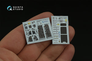 Intérieur imprimé en 3D et coloré sur papier décalcomanie pour le F-16C Block 25 de Quinta Studio QD48400 (outillage Kinetic 2022), échelle 1/48 – immagine 5