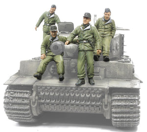 Hobby Fan HF567 Waffen SS Tiger I CREW (Front de l&amp;#39;Est) - 4 FIGURINES