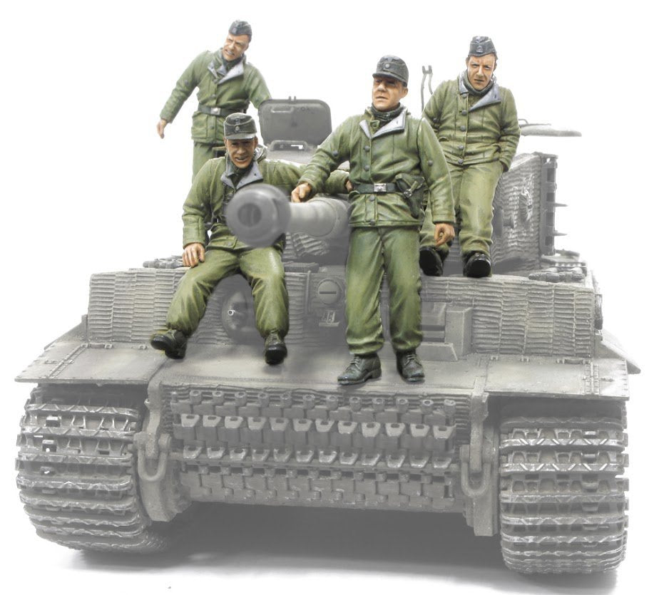 Hobby Fan HF567 Waffen SS Tiger I CREW (Front de l&amp;#39;Est) - 4 FIGURINES