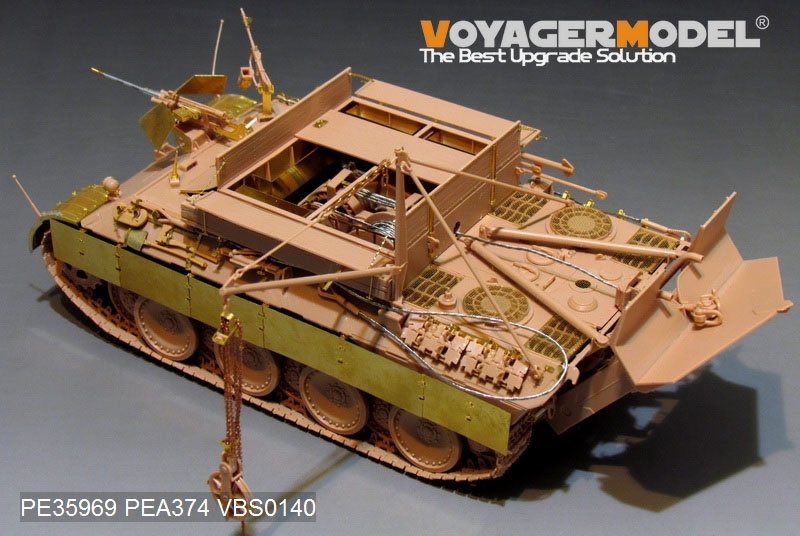 Modèle Voyager PE35969 Bergepanther Ausf.A allemand de la Seconde Guerre mondiale (type ancien, porte-outils Panther A) de base pour MENG SS-015 1/35 – Bild 9