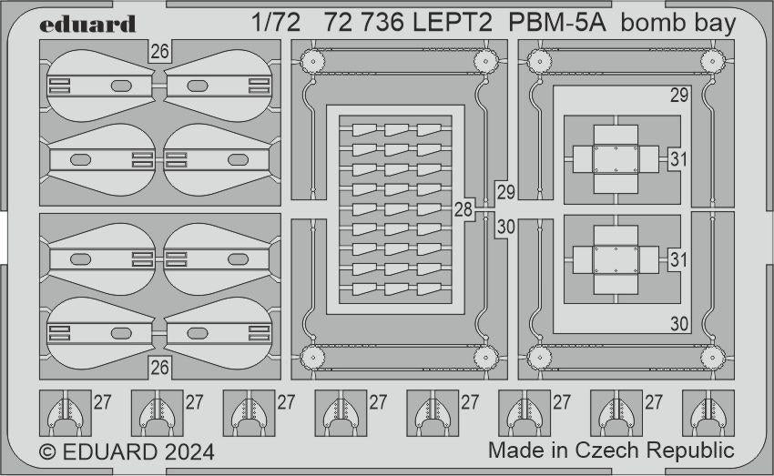 Baie à bombes Eduard 72736 PBM-5A ACADEMY 1/72