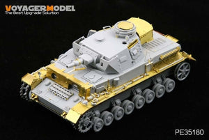 Voyager modèle PE35180 Seconde Guerre mondiale Pz.KPfw. IV Ausf F1 &amp;quot;Vorpanzer&amp;quot; pour DRAGON 6398 1/35 – image 2