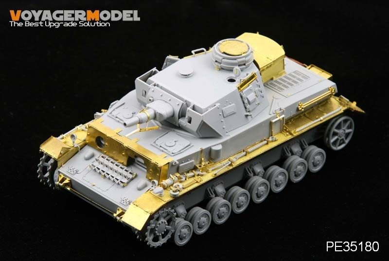 Voyager modèle PE35180 Seconde Guerre mondiale Pz.KPfw. IV Ausf F1 &amp;quot;Vorpanzer&amp;quot; pour DRAGON 6398 1/35 – image 2