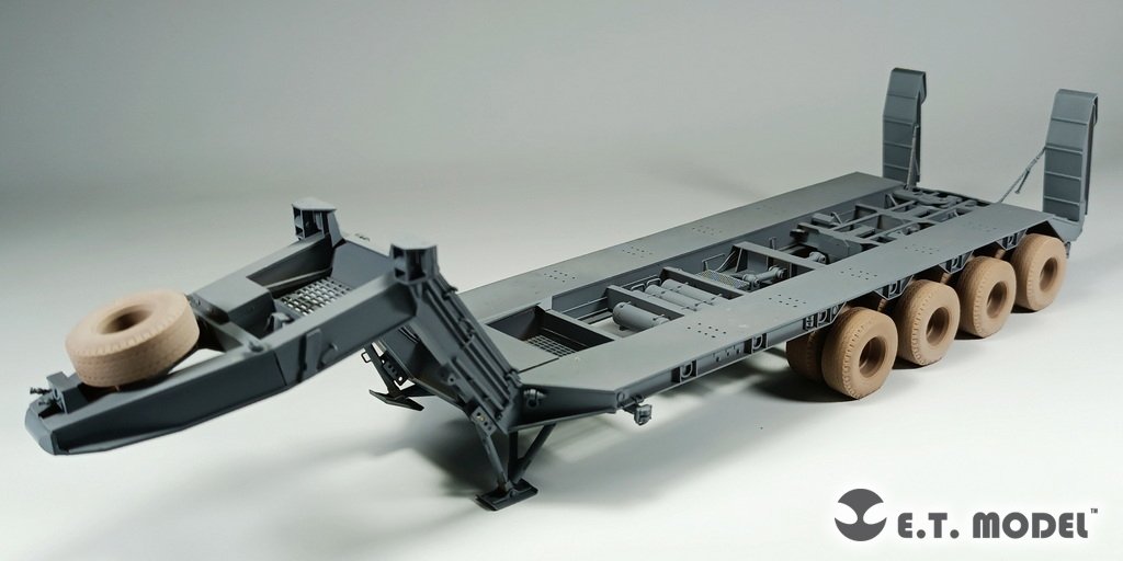 Roues affaissées pour semi-remorque de matériel lourd ET Model P35-119 US M747 (Kit Meng 1/35)  – image 4