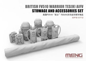 Ensemble de rangement et d&amp;#39;accessoires pour véhicule de combat d&amp;#39;infanterie britannique FV510 Warrior TES[H] de Meng Model SPS-073, échelle 1/35