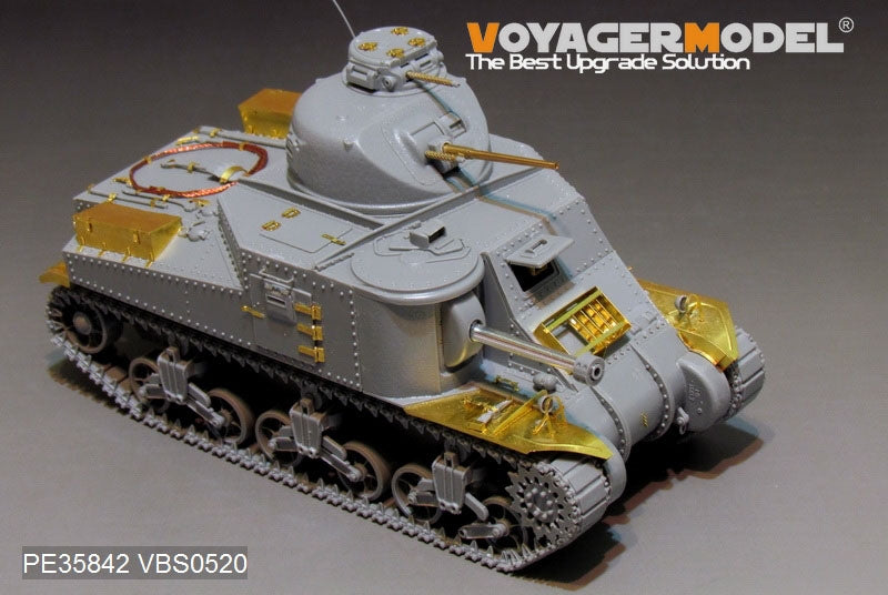 Maquette Voyager PE35842 Char moyen américain M3A4 Lee de la Seconde Guerre mondiale (modèle de base) pour TAKOM 2085 au 1/35 – imagen 3
