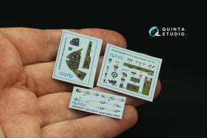 Intérieur imprimé en 3D et coloré sur papier décalcomanie Quinta Studio QD48330 F6F-3 Hellcat (Eduard) 1/48 – image 5