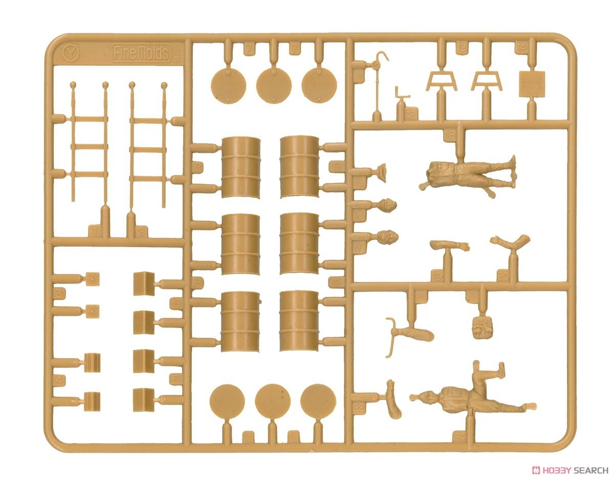 FineMolds 48994 B-339 Buffalo « Armée japonaise » avec personnel au sol et équipement 1/48 – imagen 6