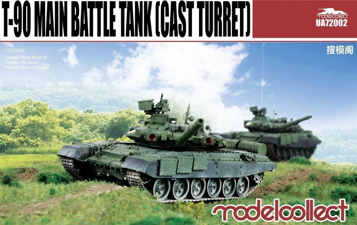 Modelcollect UA72002 Char de combat principal T-90 1/72