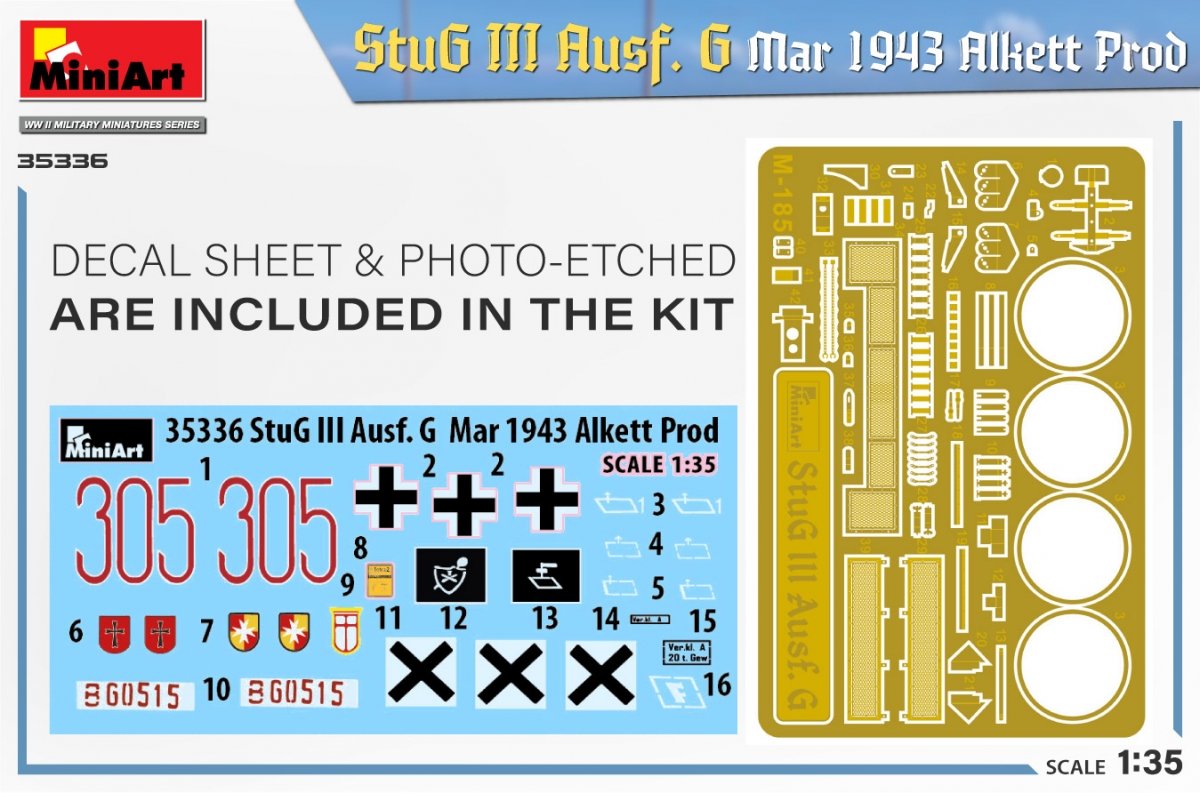 Mini Art 35336 StuG III Ausf. G mars 1943 Alkett Prod 1/35 – Bild 2