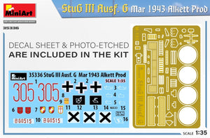 Mini Art 35336 StuG III Ausf. G mars 1943 Alkett Prod 1/35 – Bild 2