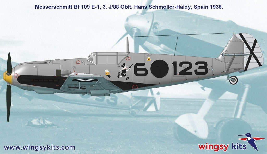 Maquettes Wingsy D5-09 MESSERSCHMITT Bf 109 E-1 et E-3 Legion Condor 1/48 – image 10