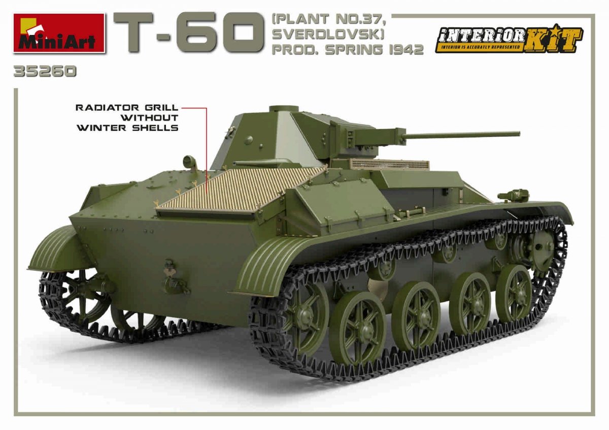MiniArt 35260 USINE T-60 N.37, SVERDLOVSK PROD. PRINTEMPS 1942. KIT INTÉRIEUR 1/35 – immagine 10