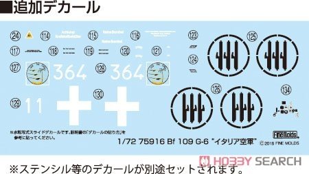 Moules fins 75916 Bf 109 G-6 Regia Aeronautica 1/72 – image 5