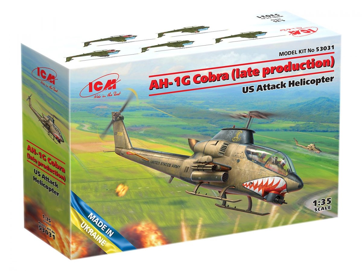 ICM 53031 AH-1G Cobra (production tardive) Hélicoptère d&amp;#39;attaque américain 1/35 – immagine 2