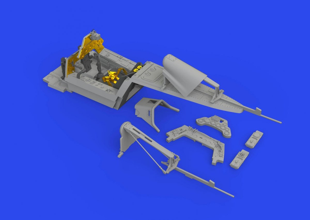 Maquette Eduard 648824 Fw 190F-8 cockpit (impression Eduard 1/48)