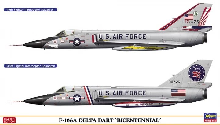 Hasegawa 02402 Convair F-106A Delta Dart &amp;#39;Bicentenaire&amp;#39; 1/72