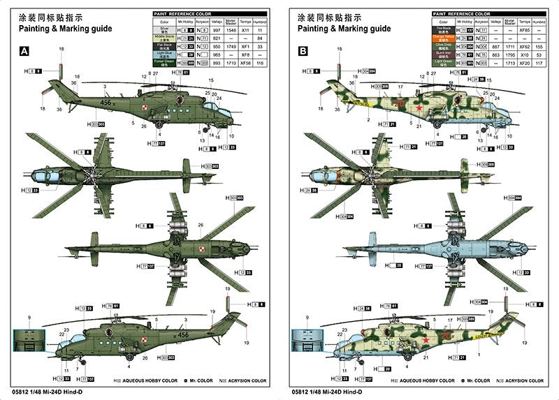 Trumpeter 05812 Mi-24D Hind-D 1/48 – imagen 4