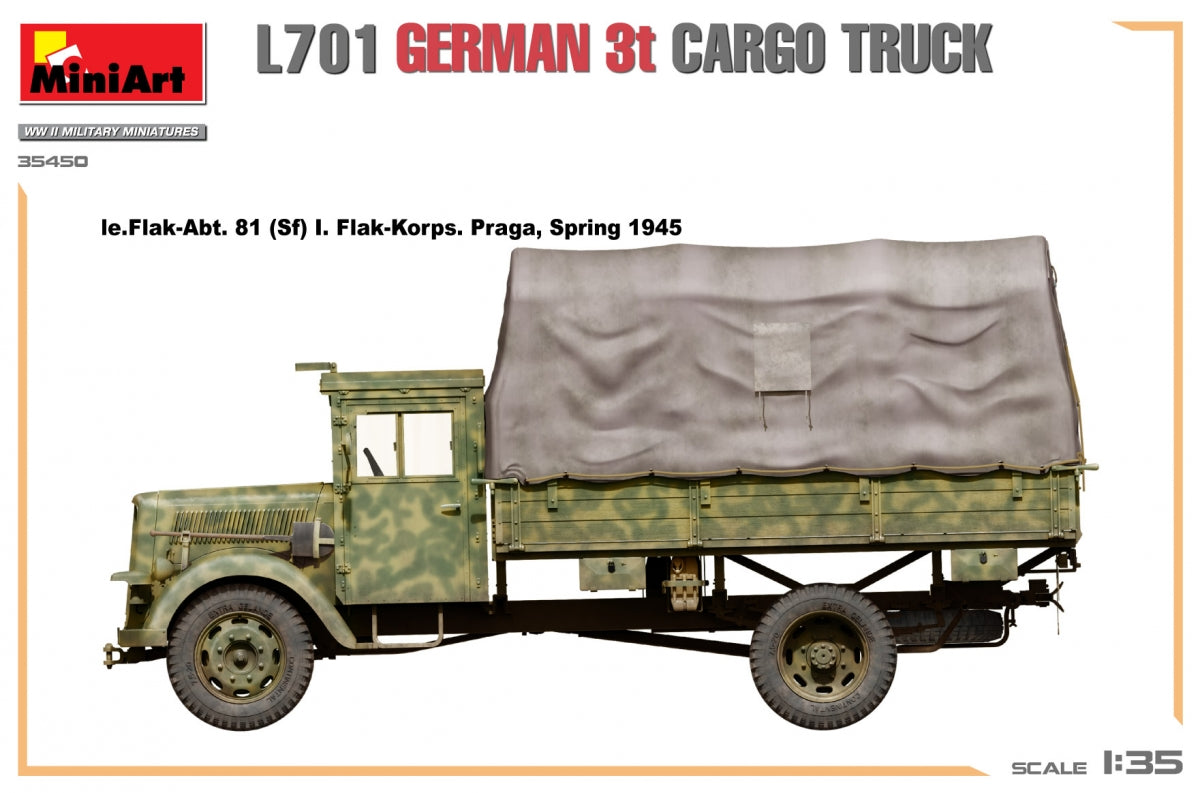 Miniart 35450 L701 Camion cargo allemand 3T 1/35 – image 16