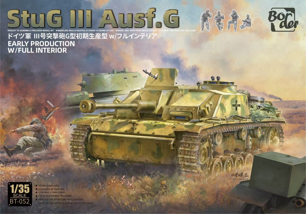 Maquette Border BT-052 StuG III Ausf. G, version de production précoce, échelle 1/35 
