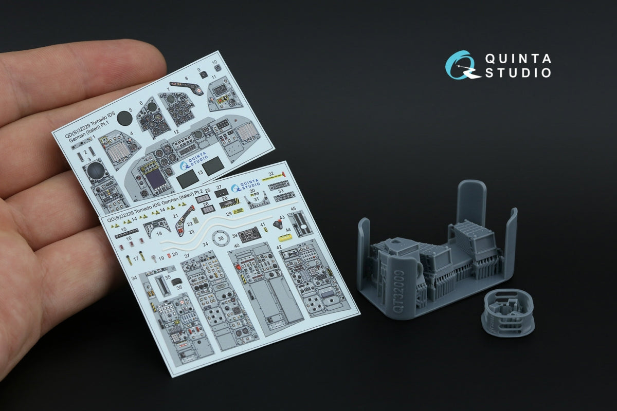 Quinta Studio QDS+32229 Tornado IDS Intérieur imprimé en 3D et coloré sur papier décalcomanie (Italeri) (Petite version) (avec pièces en résine imprimées en 3D) 1/32 – image 2