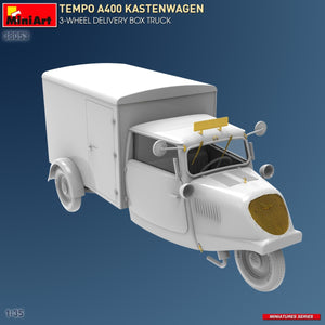 MiniArt 38053 TEMPO A400 KASTENWAGEN CAMION CAISSE DE LIVRAISON À 3 ROUES 1/35  – immagine 3