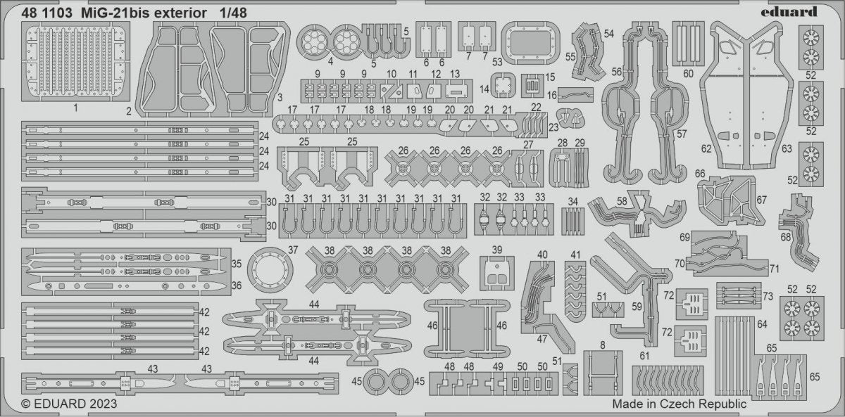 Eduard 481103 MiG-21bis extérieur EDUARD 1/48