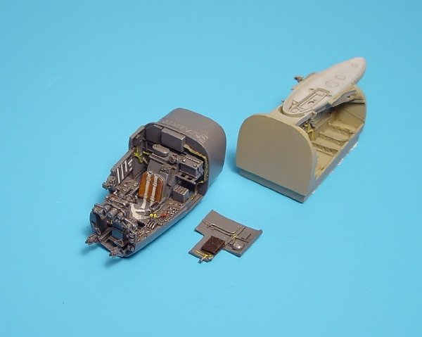 Ensemble baie de train d'atterrissage et cockpit Aires 4164 Ar 234B BLITZ 1/48 Hasegawa