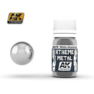 AK Interactive AK478 XTREME METAL BLANC ALUMINIUM 30 ml